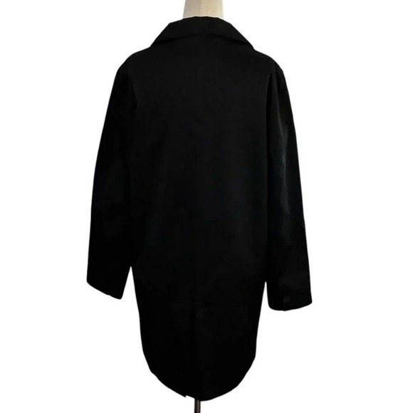 Weatherproof Womens Trench Coat Black Button Up Minimalist Capsule Wardrobe - Picture 4 of 10